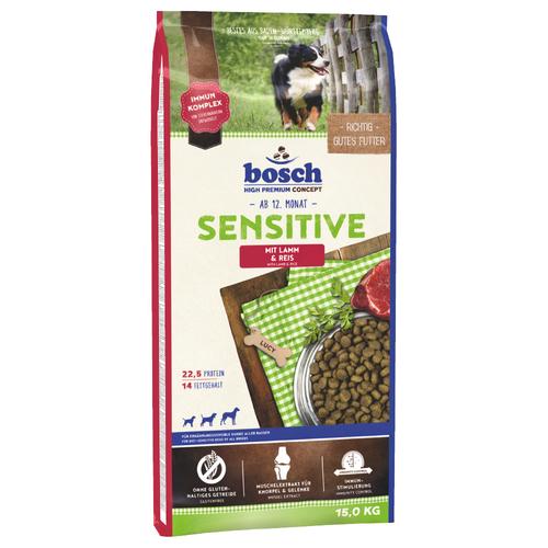 2x15kg Sensitive Lamm & Reis bosch Hundefutter trocken