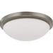 Nuvo Lighting Nuvo LED Button Brushed Nickel 11 Flush