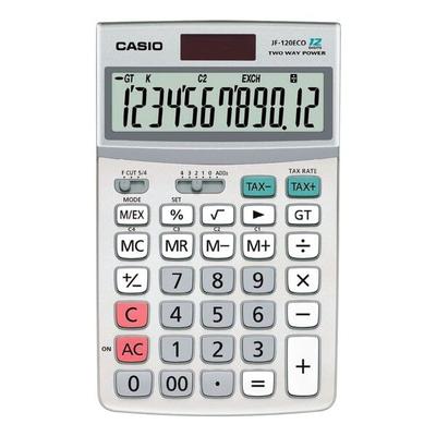 CASIO Tischrechner »JF-120eco« silber, 17.3x2.63x10.7 cm