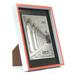 Studio 500 Modern Striped Clean Cut Picture Frame Metal in Orange | 6.13 H x 4.13 W x 0.88 D in | Wayfair B111 - ORG - 4x6