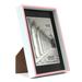 Studio 500 Modern Striped Clean Cut Picture Frame Metal in Pink | 6.13 H x 4.13 W x 0.88 D in | Wayfair B111 - PNK - 4x6