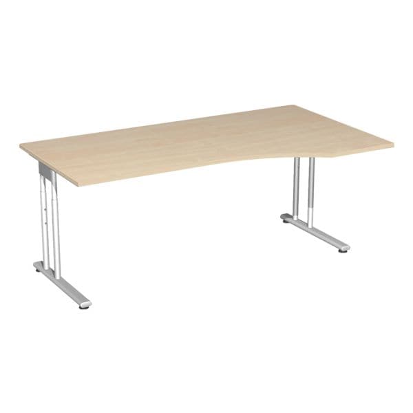 Geramöbel PC-Arbeitstisch »Lissabon« 180 cm rechts breiter braun, 180x72x100 cm