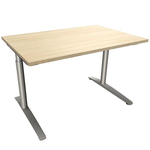 fm Büromöbel Schreibtisch »Fastline« 120 cm C-Fuß königsahorn, 120x85x80 cm