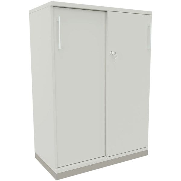 fm Büromöbel Schiebetürenschrank »Oldenburg« 3 OH 80 cm grau, 80x113.3x44.2 cm