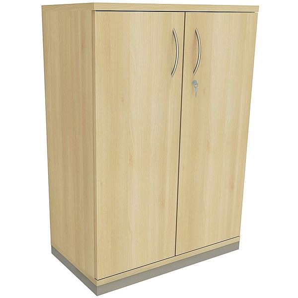 fm Büromöbel Aktenschrank abschließbar für 3 Ordnerhöhen Breite 80 cm »Sidney« königsahorn, 80x113.3x44.2 cm