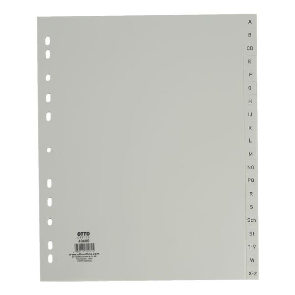 OTTO Office Kunststoffregister A-Z A4 Maxi grau, 24.5x29.7 cm Image
