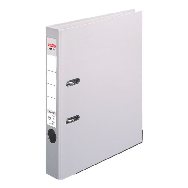 Herlitz Ordner »maX.file protect« schmal grau, 5x31.8x28.5 cm Image