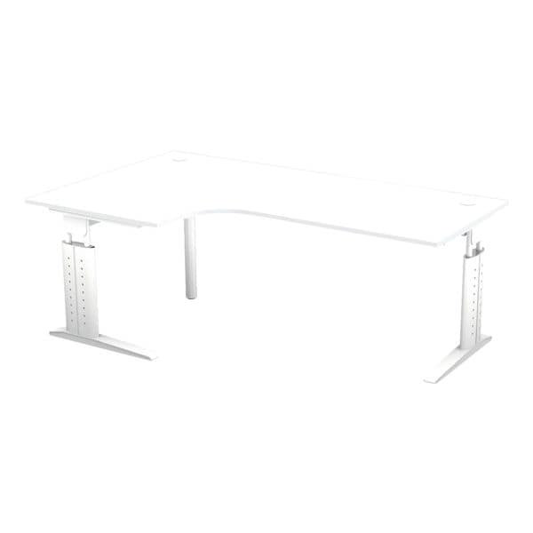 OTTO Office Premium Winkelschreibtisch »Otto Office Line III« 200 cm 90°-Winkel weiß, 200x86x80 cm