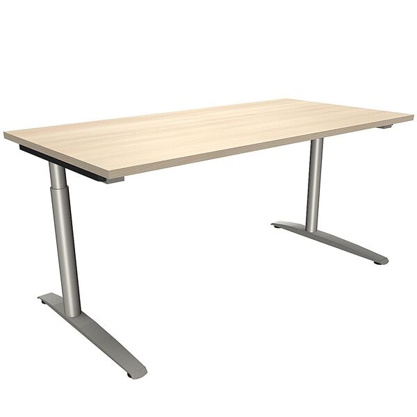 fm Büromöbel Schreibtisch »Fastline« 160 cm C-Fuß braun, 160x85x80 cm