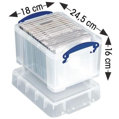 Ablagebox 3 Liter transparent, Really Useful Box, 24.5x16x18 cm