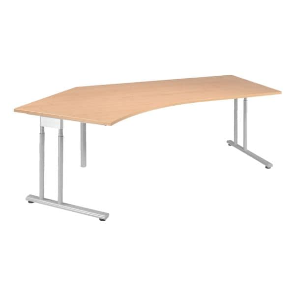 Geramöbel Winkelschreibtisch »Lissabon« lange Seite rechts braun, 216.6x72x113 cm