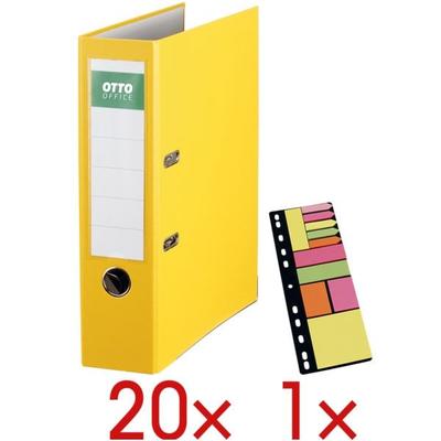 OTTO Office 20 Ordner »Exclusive I« inkl. 1 Packung Haftstreifen »Universal« gelb, 8x32x28.5 cm Image