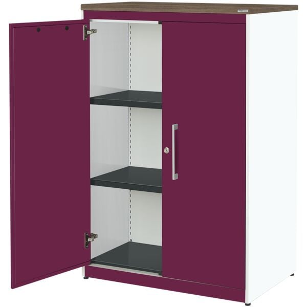 mauser Stahlschrank mit Flügeltüren »Kontoro« 3 OH 85 cm weiß, 85x123.5x48.2 cm Image