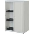 Stahlschrank mit Rollladen »Kontoro« 3 OH 85 cm grau, mauser, 85x123.5x48.2 cm