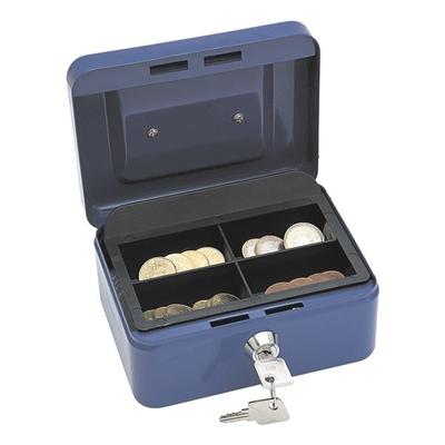 Wedo Geldkassette Größe 1 blau, 15.2x8x11.5 cm