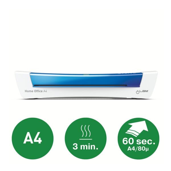 Leitz A4 Laminiergerät »iLam Home Office - blau (73680036)« blau, 37x7.6x12.8 cm Image