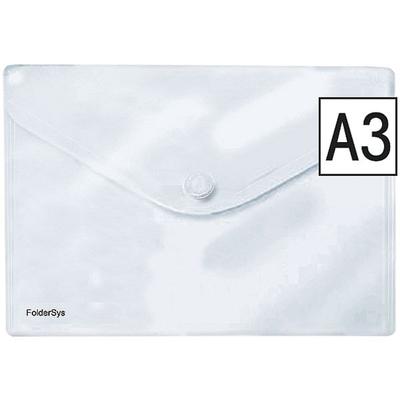 Aktentasche A3 quer 100 Blatt transparent, Foldersys, 43.4x30.5 cm