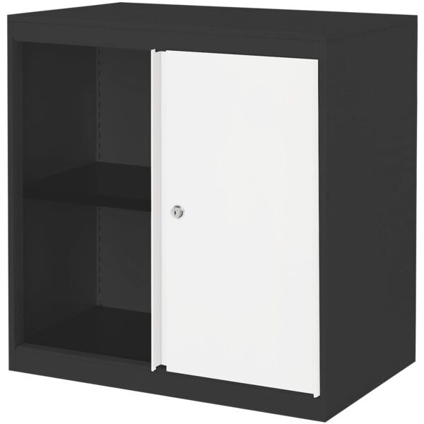 mauser Aufsatzelement für Stahlschrank mit Schiebetüren »Kontoro« 85 cm grau, 85x87x48.2 cm