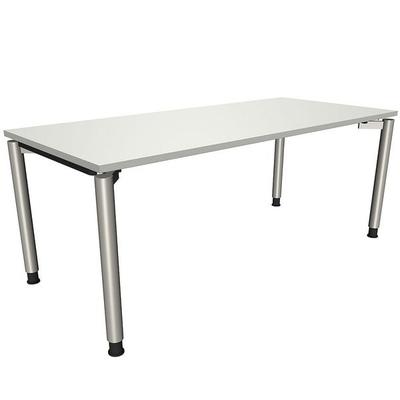 fm Büromöbel Schreibtisch »Fastline« 180 cm 4-Fuß grau, 180x82x80 cm