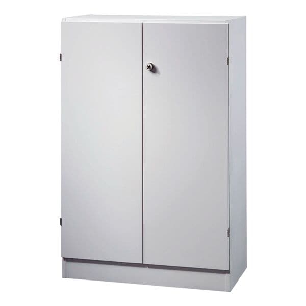HAMMERBACHER Aktenschrank »Q-Line« 80 cm breit 3 OH abschließbar grau, 80x127x42 cm Image