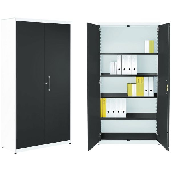 mauser Stahlschrank mit Flügeltüren »Kontoro« 5 OH 85 cm weiß, 85x202.5x48.2 cm Image