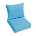 Bay Isle Home™ Hanson Indoor/Outdoor Sunbrella Dining Chair Cushion, Polyester in Blue | 5 H x 27 W x 25 D in | Wayfair BAYI6346 34931506