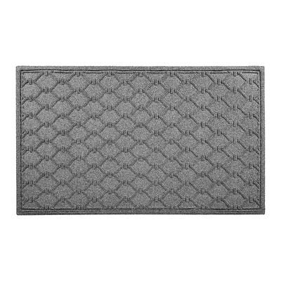 Water & Dirt Shield Oxford Door Mat - Medium Grey, 35" x 59" in Medium Grey - Frontgate