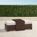 Palermo Coffee Table with Nesting Ottomans in Bronze Finish - Resort Stripe Black - Frontgate