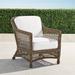 Hampton Lounge Chair in Driftwood Finish - Resort Stripe Air Blue, Standard - Frontgate
