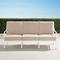 Grayson Sofa with Cushions in White Aluminum - Standard, Dove - Frontgate