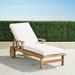 Cassara Chaise Lounge with Cushions in Natural Finish - Rain Sailcloth Salt, Standard - Frontgate