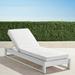 Palermo Chaise Lounge with Cushions in White Finish - Rain Sailcloth Aruba, Standard - Frontgate