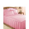 Chums | Plain Quilted Bedspread with Pillow Shams sold separately | Pink