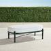 Carlisle Oversized Cuddle Lounge Ottoman in Onyx Finish - Sailcloth Aruba - Frontgate