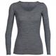 Icebreaker - Women's Siren L/S Sweetheart - Merinounterwäsche Gr L grau