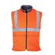 Portwest Hi-Vis Reversible Bodywarmer RIS, Size: XXL, Colour: Orange, RT44ORRXXL