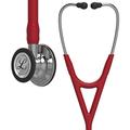 3M Littmann Cardiology IV Diagnostic Stethoscope, Mirror-Finish Chestpiece and Stem, Burgundy Tube, Stainless Headset, 69 cm, 6170