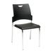 OSP Designs Armless Straight Leg Stackable Chair Plastic/Acrylic/Metal in Black | 31.5 H x 19 W x 19.5 D in | Wayfair STC8300C2-3