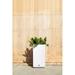 Veradek Block Series Pedestal Planter Plastic in White | 26 H x 13.5 W x 13.5 D in | Wayfair PEDVSHW