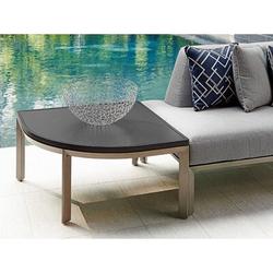 Tommy Bahama Outdoor Del Mar Sectional Corner Table Wood/Metal in Black/Brown | 18 H x 34 W x 34 D in | Wayfair 3800-951