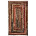 Red 48 x 0.38 in Indoor Area Rug - Loon Peak® Kaweah Handmade Braided Rug Wool | 48 W x 0.38 D in | Wayfair LNPK4056 37146969