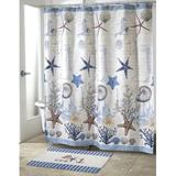 Avanti Linens Antigua Single Shower Curtain Polyester in Gray | 72 H x 72 W in | Wayfair 13571H MUL