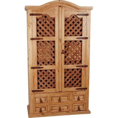 MiaMöbel Mexico Barschrank Massivholz Pinie Landhaus Mexiko Möbel Mexikanisch Image