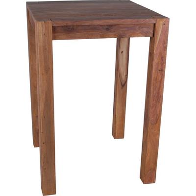 MiaMöbel Bartisch Thali 75x75cm Massivholz Teak Modern Indien Indisch