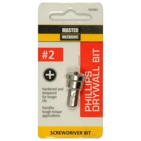 Master Mechanic 160363 Drywall Bit #2 Phillips - Quantity 6