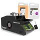 beamz Smoke & Bubble Machine 1500W Colour LED Lights DJ Disco UV Fog Effect + Fluids