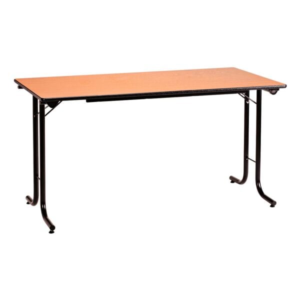 SODEMATUB Klapptisch 140 cm Gestell schwarz braun, 140 cm