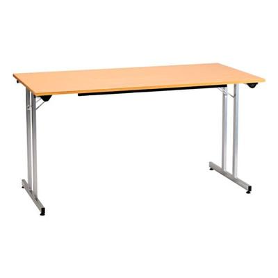 SODEMATUB Klapptisch 120x70 cm Gestell alufarben braun, 120 cm Image