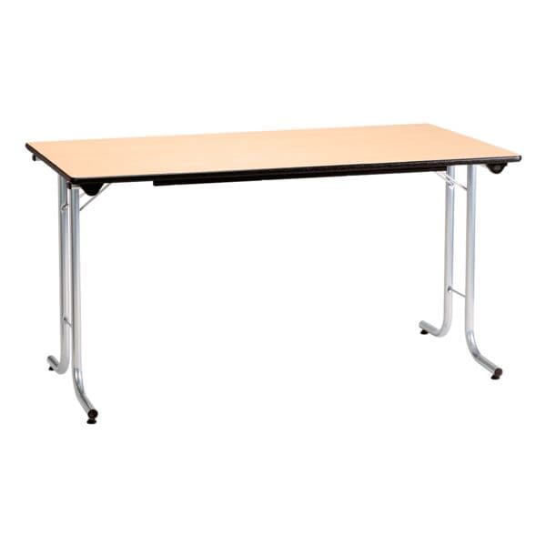 SODEMATUB Klapptisch 160 cm Gestell alufarben braun, 160 cm