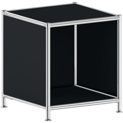 Aktenregal »System 4« schmal 1 OH schwarz, viasit, 40.4x40.4 cm